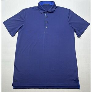 Greyson Saranac Polo Golf Shirt Mens Size Large Stripe Performance Stretch EUC